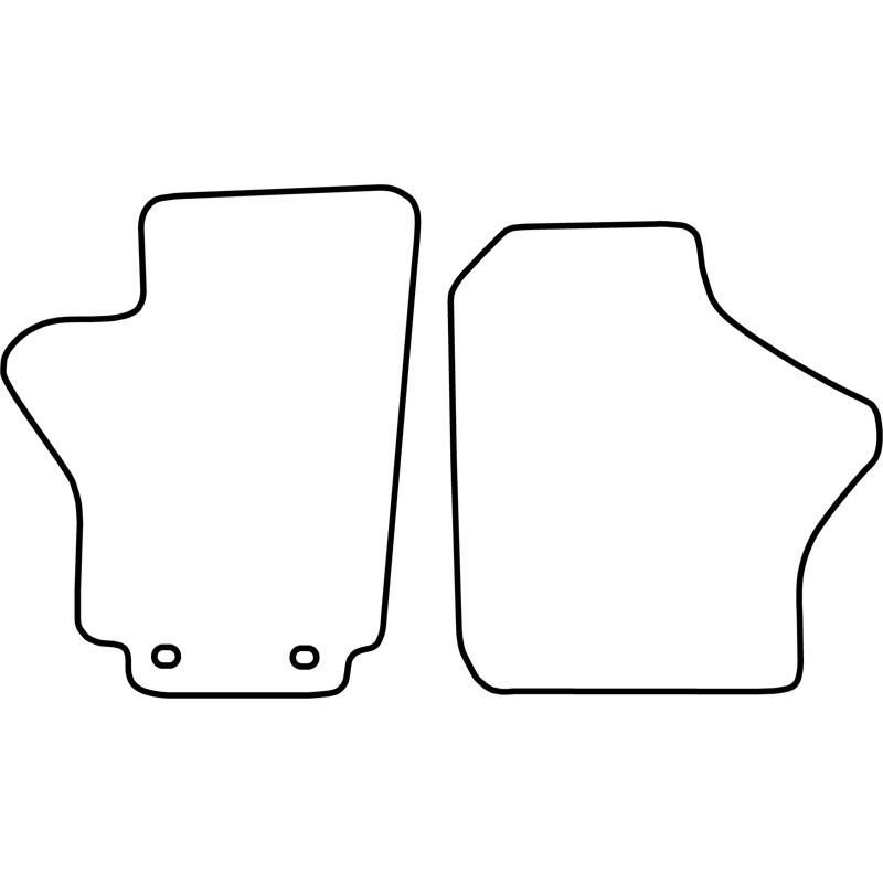 Set velour car mats  Hyundai H200 (2 pieces, only front)