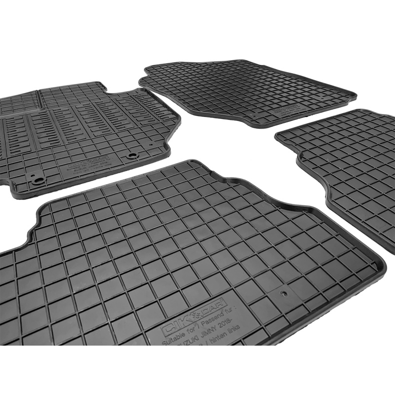 Rubber car mats set  Suzuki Jimny (A6G) 2018- (4-pieces + fixing system)