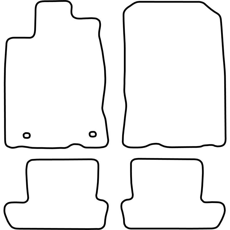 Set velour car mats  Honda CR-Z 2010-