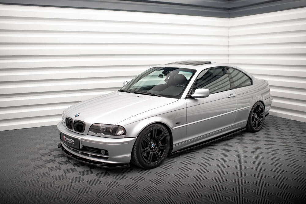 Zijskirts passend voor BMW 3 Coupe E46 Maxton Glans Zwart