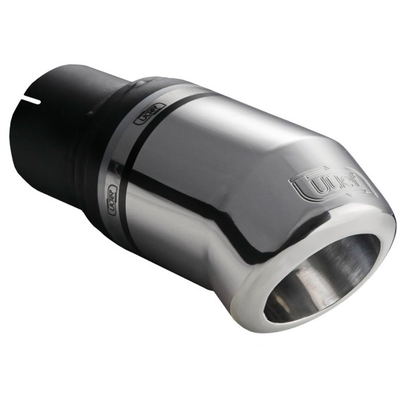 Ulter Sport Exhaust finisher - Round Ø80mm Down - Length 120mm - Installation ->50mm - Inox