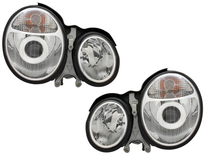Headlights Mercedes E-Class W210 99-01 Chrome