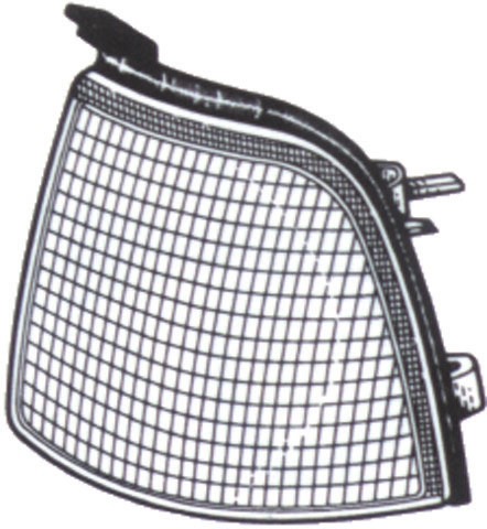 Knipperlicht rechts AUDI 80 86-94 WIT/ZONDER FITTING