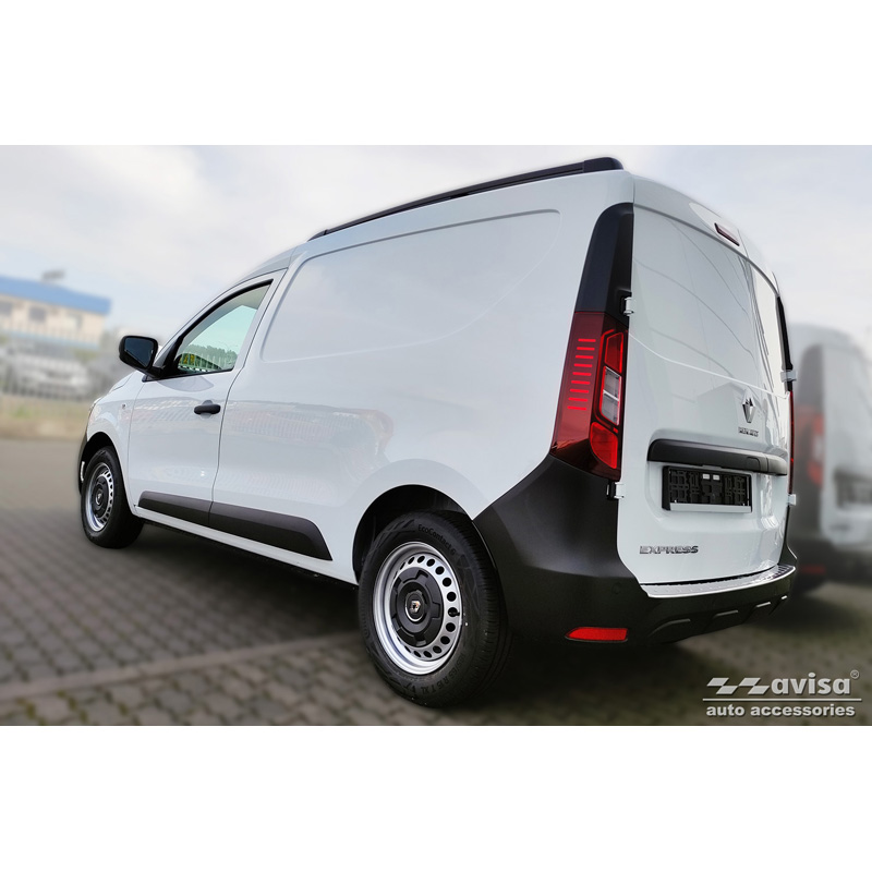 Stainless Steel Rear bumper protector  Renault Express Furgon 2021- 'Ribs'