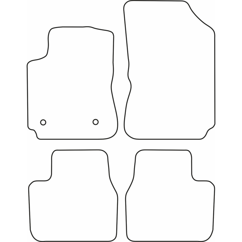 Set car mats  Citroen C4 Cactus 2014-