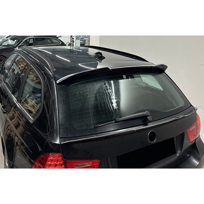Roof spoiler (Spoiler Cap)  BMW 3-Series E91 Touring 2005-2012 (ABS Glossy Black)