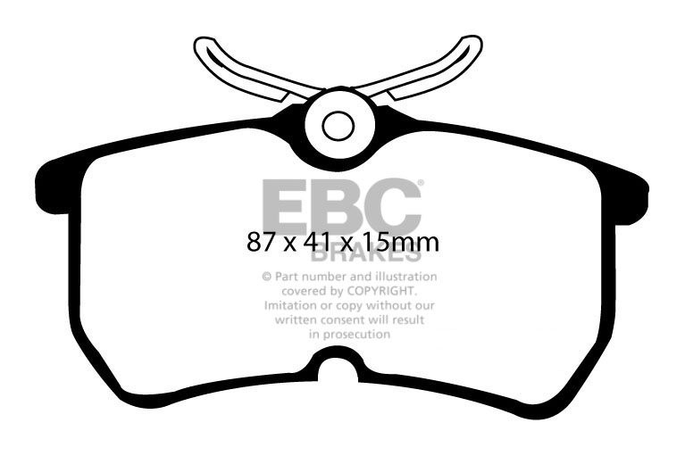 EBC Brakes FORD Fiesta 2.0 ST 2004-2008 Remblokken achterzijde
