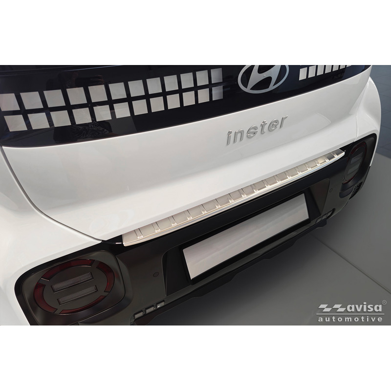 Avisa Stainless Steel Rear Bumper Protector  Hyundai Inster 2024- - Silver