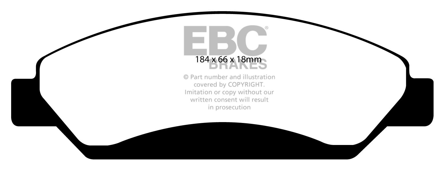 EBC Brakes CHEVROLET Tahoe 5.3 2007 Remblokken voorzijde