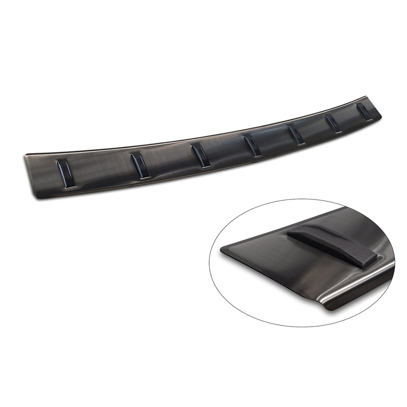 Black Stainless Steel Rear bumper protector  Volkswagen Tiguan III (CT1) 2024- 'STRONG EDITION'