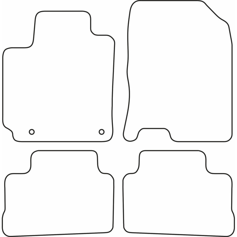 Set velour car mats  Hyundai Kona 2017-