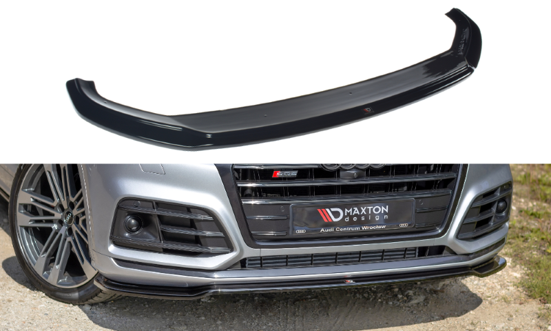 Voorspoiler passend voor Audi SQ5/Q5 S-Line MK11 Glanzend Zwart