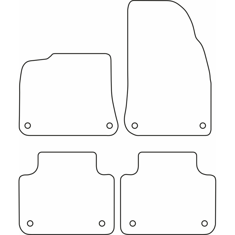 Set car mats  Porsche Cayenne (9YA) 2017-