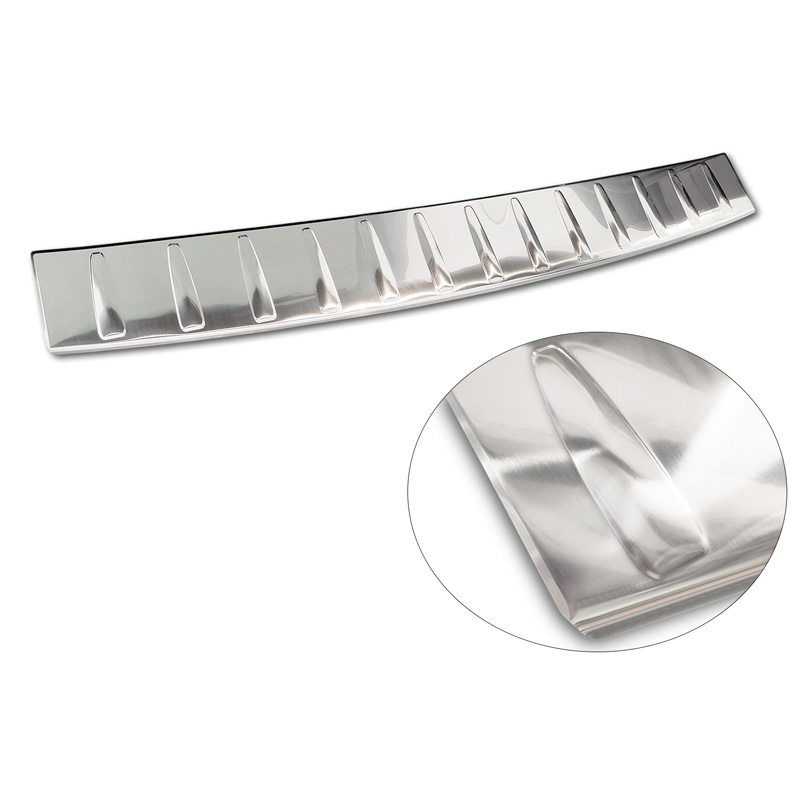 Stainless Steel Rear bumper protector  Mercedes EQS SUV (X296) 2022- 'Ribs'