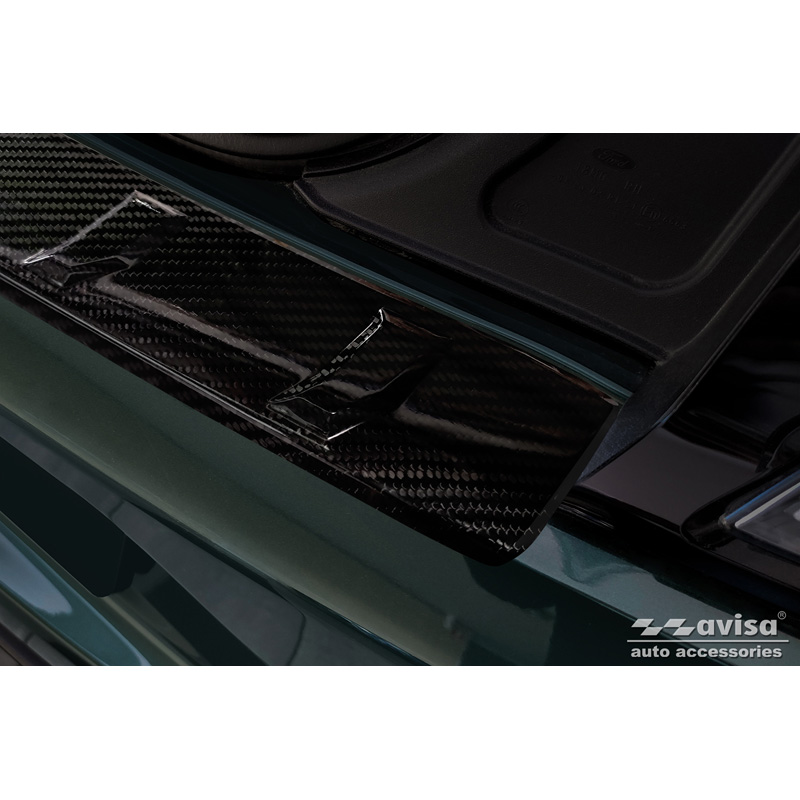 Real 3D Carbon Rear bumper protector  Ford Mustang VI Coupé 2015-2017 & FL 2017- incl. GT 'Ribs'