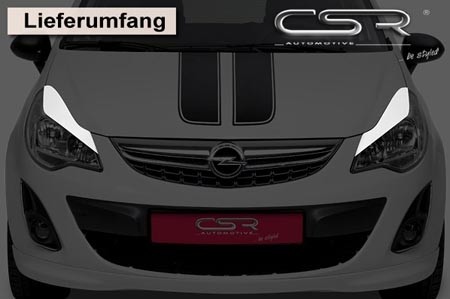 Headlightspoilers Opel Corsa D
