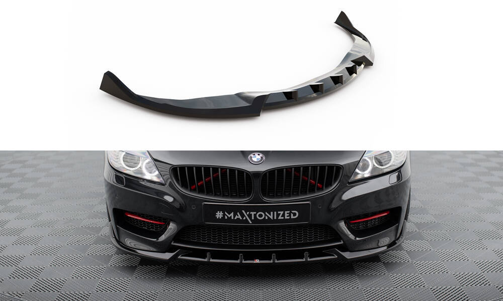 Voorspoiler passend voor BMW Z4 M Pakket E89 FL Maxton Glans Zwart