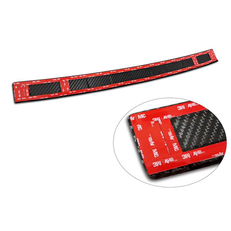 Real 3D Carbon Rear bumper protector  Jeep Avenger + e-Hybrid & EV 2023- 'Ribs'