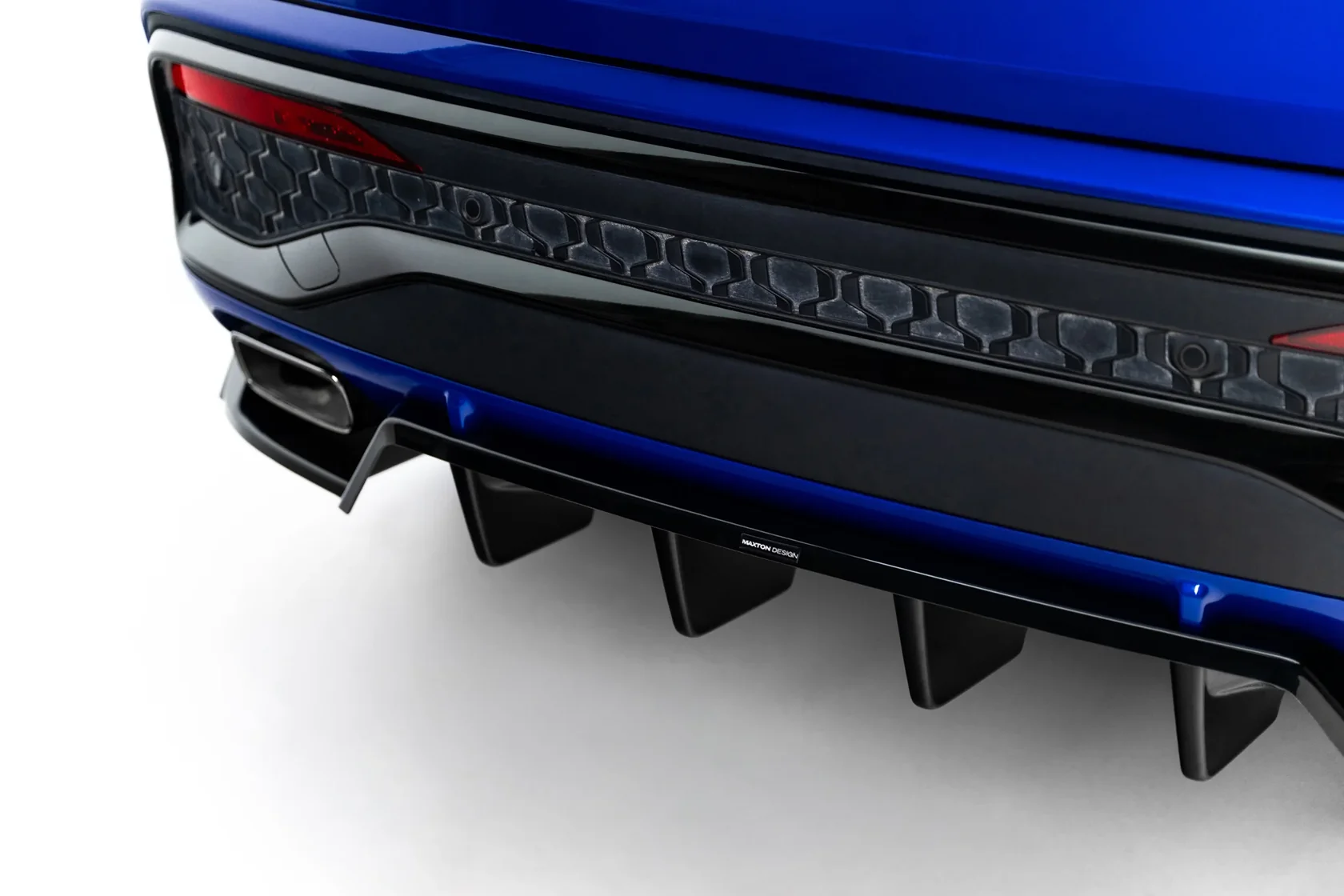 Diffuser passend voor Audi Q5 S-Line Sportback / SUV Mk3 2024 - Maxton Glans Zwart