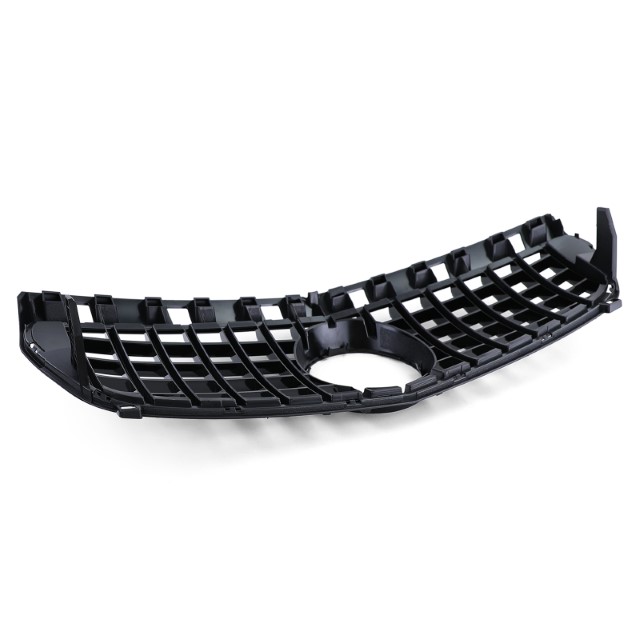 Grill passend voor Mercedes A-Klasse W176 12-15 Zwart Glans