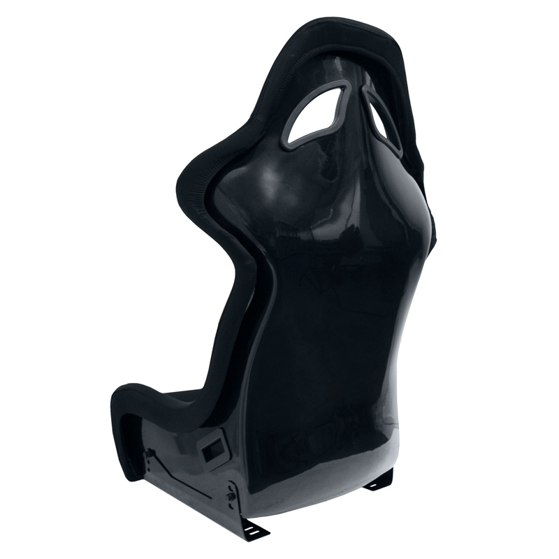 Sport seat 'BS7' - Black - Non-reclinable fibreglass back-rest - incl. slides