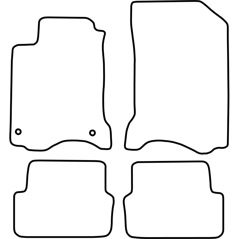 Set velour car mats  Renault Laguna 2008-