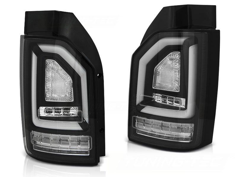 Tail Lights VW Bus T6 LED Tube Dynamic Tailgate Black