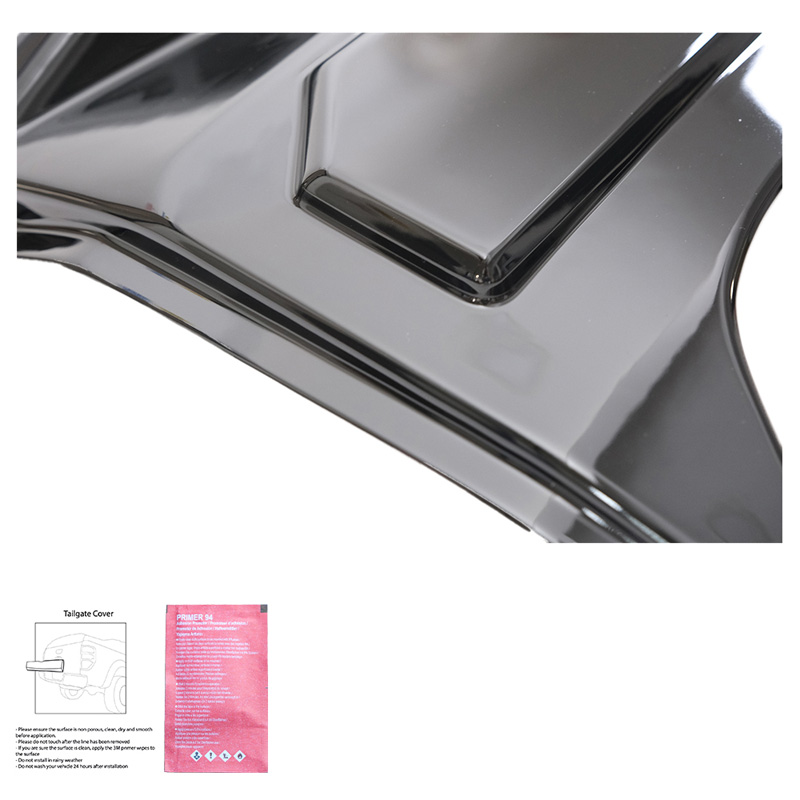 Tailgate Cover  Ford Ranger T9 2022- - Gloss black