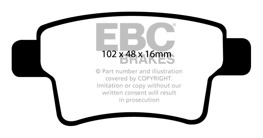 EBC Brakes CITROEN Grand C4 Picasso 2.0 TD 2007-.. Remblokken ac