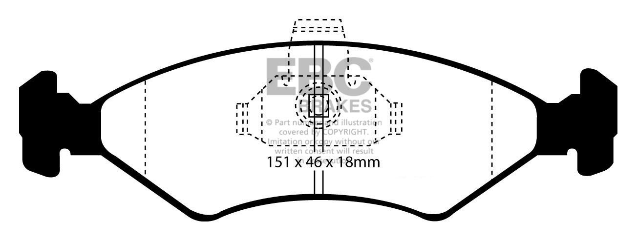 EBC Brakes ALFA ROMEO Alfa 75 1.8 Turbo 86-89 Remblokken achterz