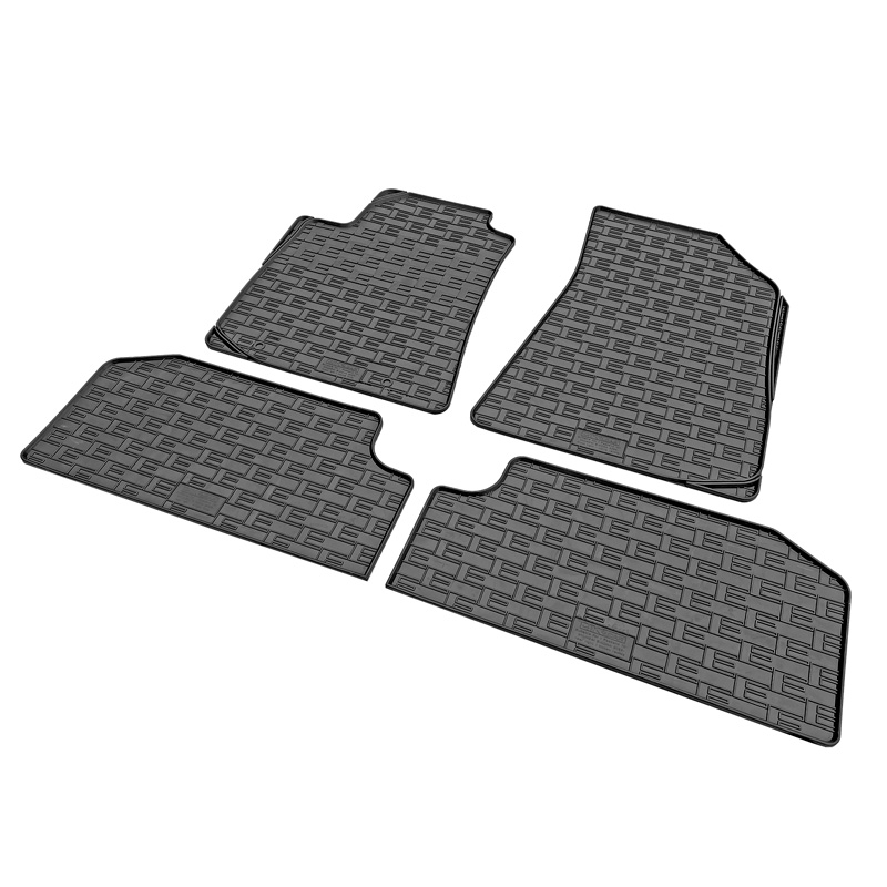 Rubber car mats set  Hyundai e-Kona II (EV) 2023- (4-pieces + fixing system)