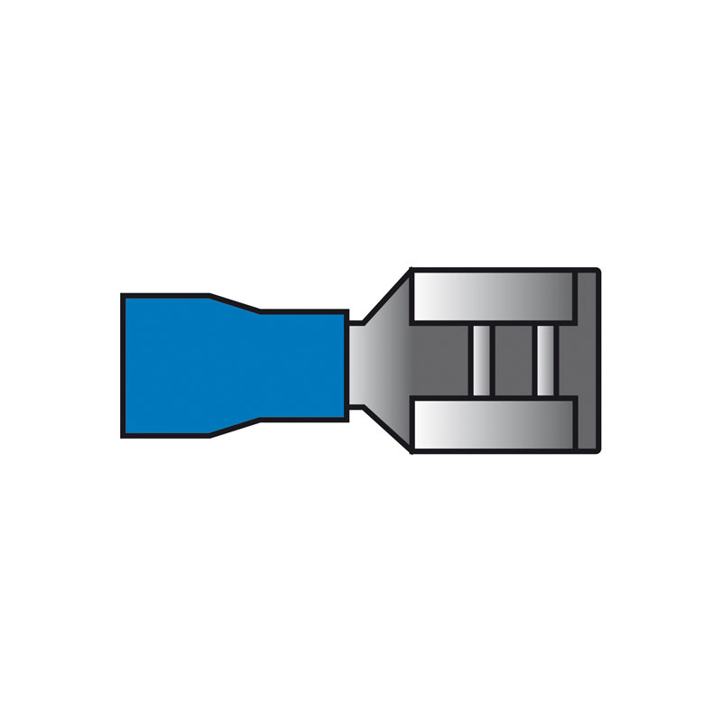 Carpoint Female Push-On Terminals 542 Blue 10-pieces