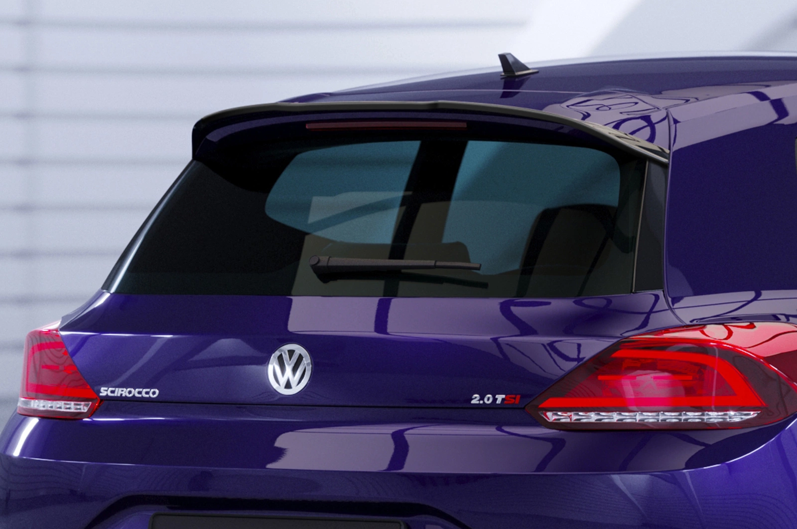 Achterspoiler voor VW Scirocco III Glans Zwart (04/2014–heden Facelift) – CSR Automotive