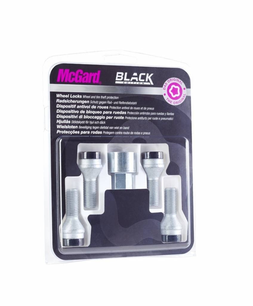 McGard Hex Slotmoeren Zwart 12x1.25