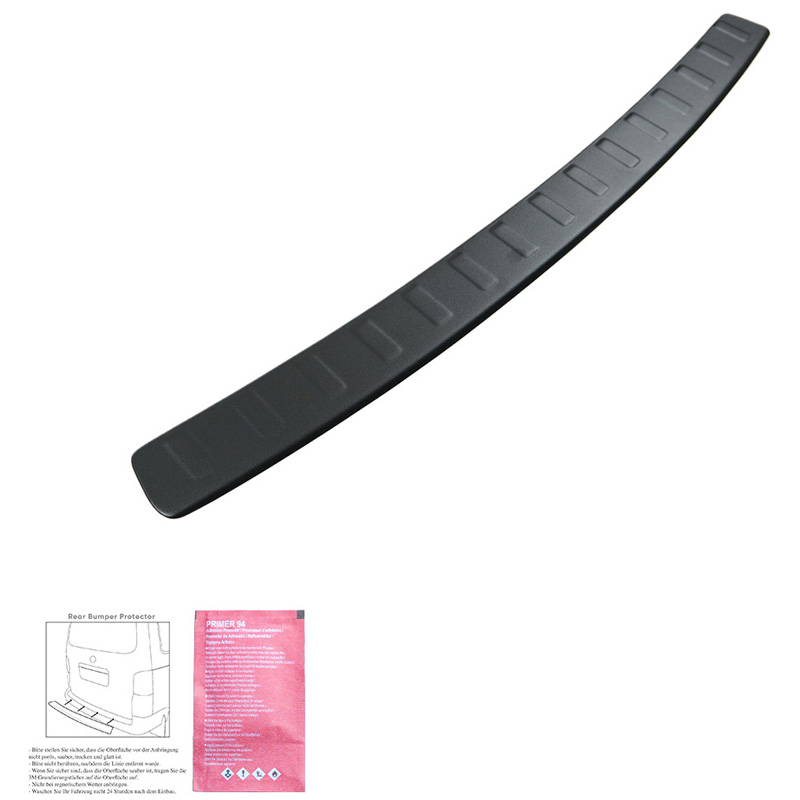 Rear Bumper Protector  Mercedes GLC X253 2015-2019 'Ribbed' - Matt black