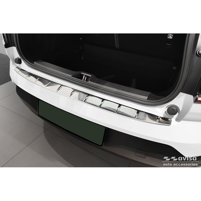 Stainless Steel Rear bumper protector  Volvo EX30 2023- 'Ribs'