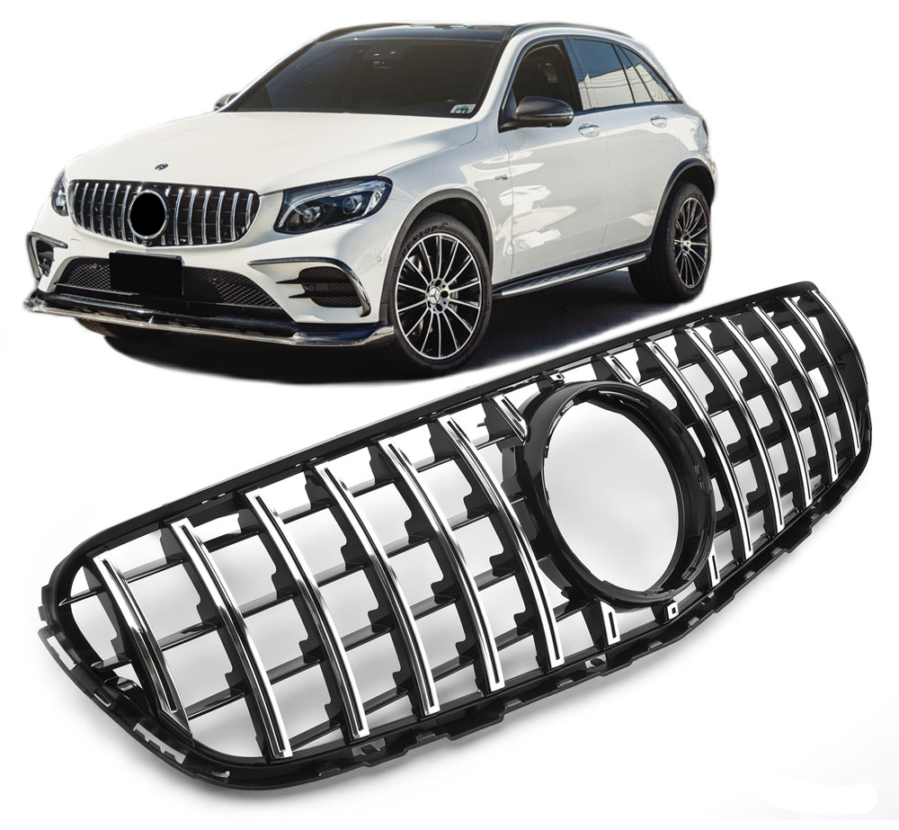 Grill passend voor Mercedes GLC X253 C253 (2015-2018) Panamericana Look