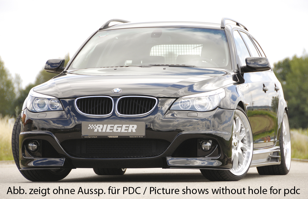 Voorbumper passend voor BMW 5 Serie E-60 ABS Rieger