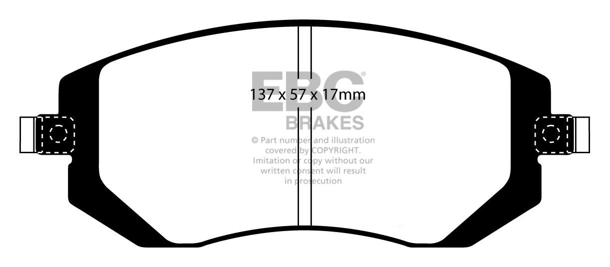 EBC Brakes SUBARU Forester 2.0 2008-.. Remblokken voorzijde gree