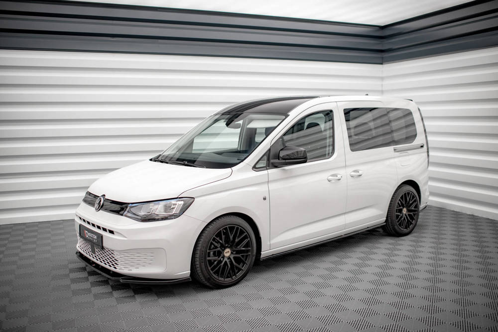 Zijskirts passend voor Volkswagen Caddy MK5 Maxton Glans Zwart