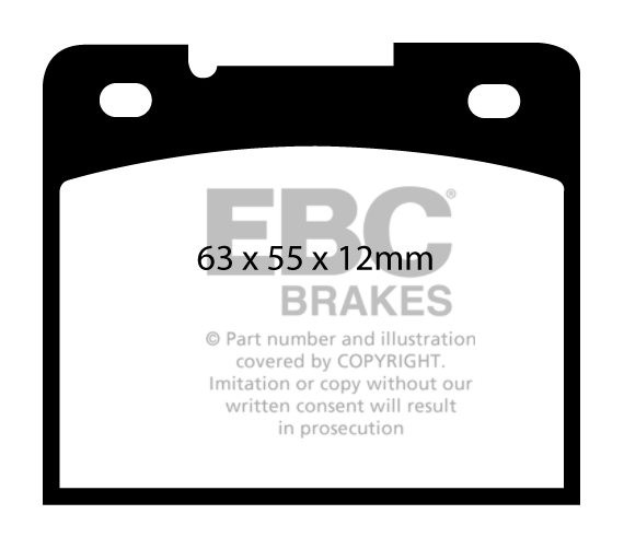 EBC Brakes VOLVO 940 2.4 TD 90-97 Remblokken achterzijde