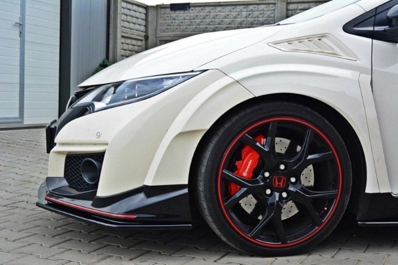 Voorspoiler Honda Civic IX Type R V.1 Glanzend Zwart