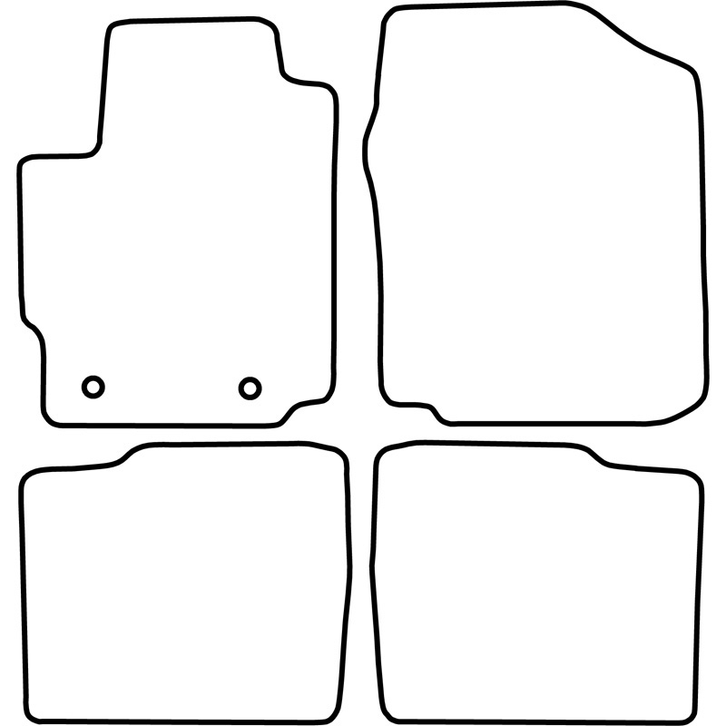 Set velour car mats  Daihatsu Materia 2006-2011