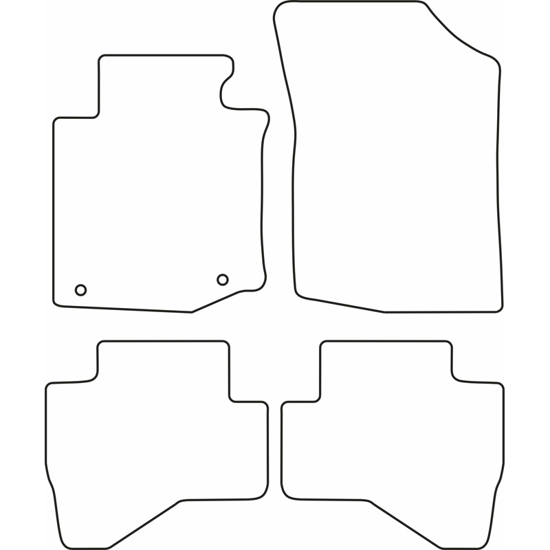 Set velour car mats  Citroen C1 2010-2014