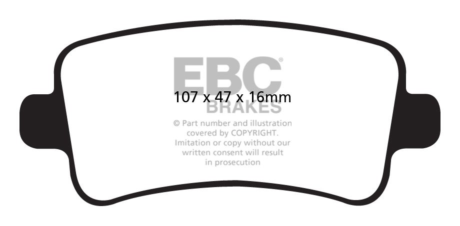 EBC Brakes OPEL Insignia 2.0 TD -160 2008-.. Remblokken achterzi