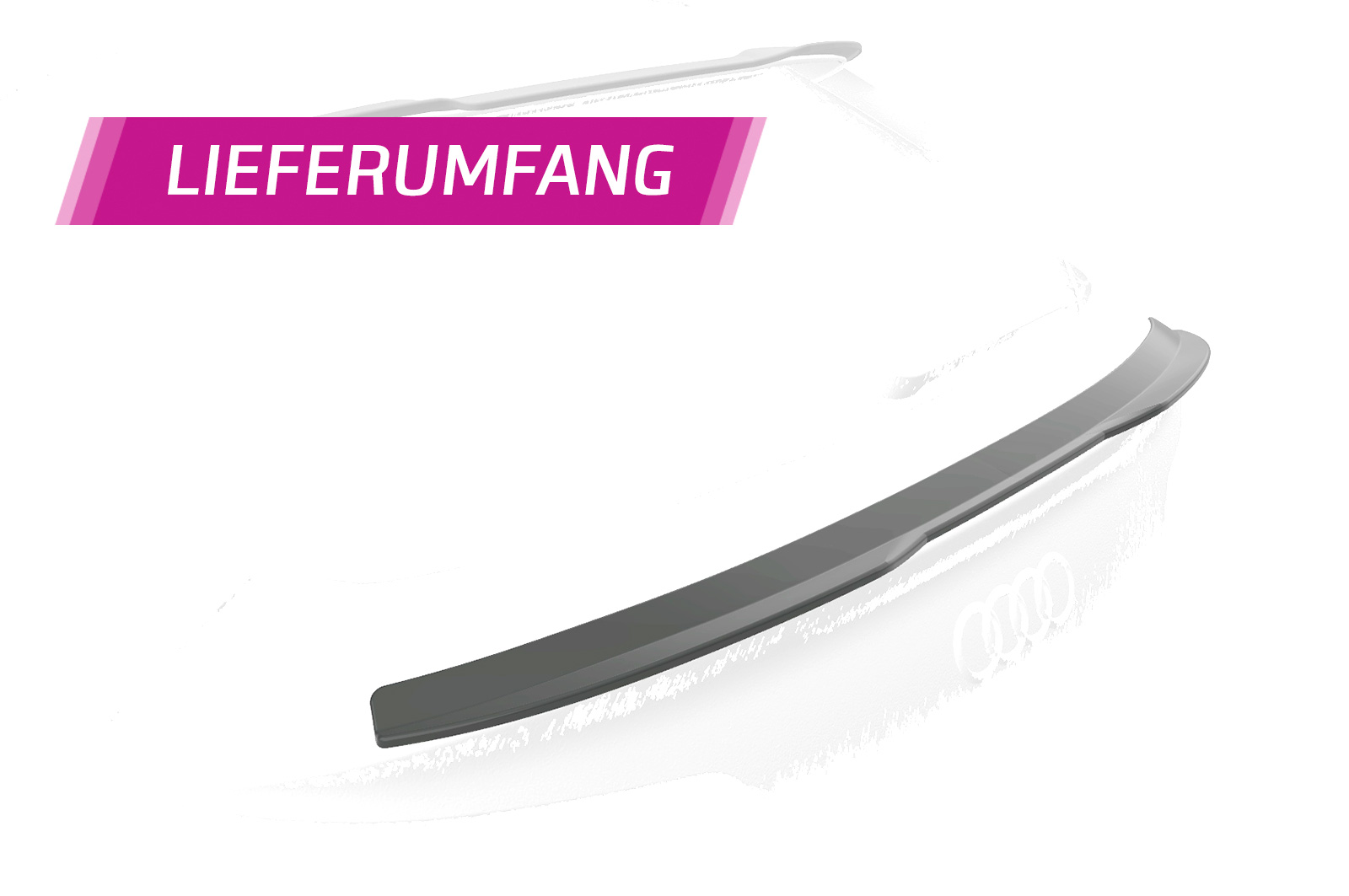 Spoiler passend voor Audi Q5 (FYT) Sportback CSR Glans Zwart