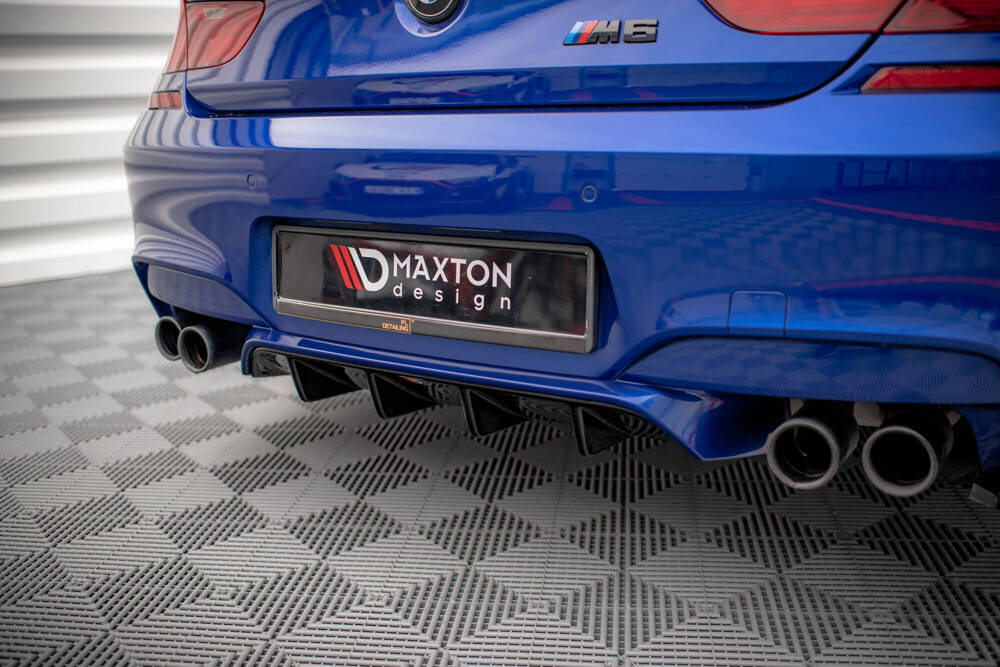 Diffuser passend voor BMW M6 Cabrio Maxton Glans Zwart