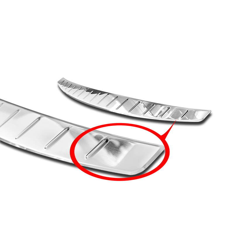 Stainless Steel Rear bumper protector  Mercedes CLA II (C118) 2019- 'Ribs'