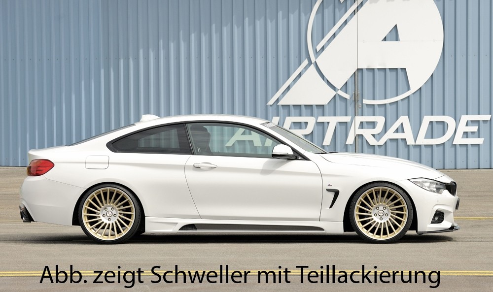 Zijskirts passend voor BMW 4 serie F32/F33/F36 M pakket Carbon look