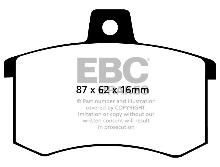 EBC Brakes AUDI quattro  2.1 Turbo (WR) 86-87 Remblokken achterz